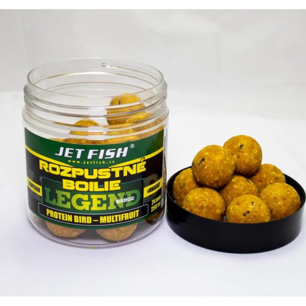 250ml-24mm Legend Range - Rozpustné boilie : PROTEIN BIRD - MULTIFRUIT | 00001212