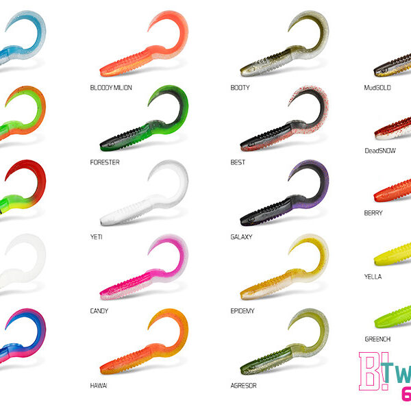 Top mix nástrah Delphin TwistaX Eeltail UVs / 5ks | 8586018509459