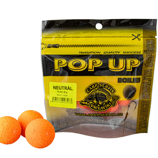 Pop Up - sáček/50 g/16 mm/Neutrál/oranžová
