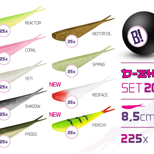 Sada nástrah BOMB D-SHOT set 2022 8,5cm / 225ks | 8585066504119
